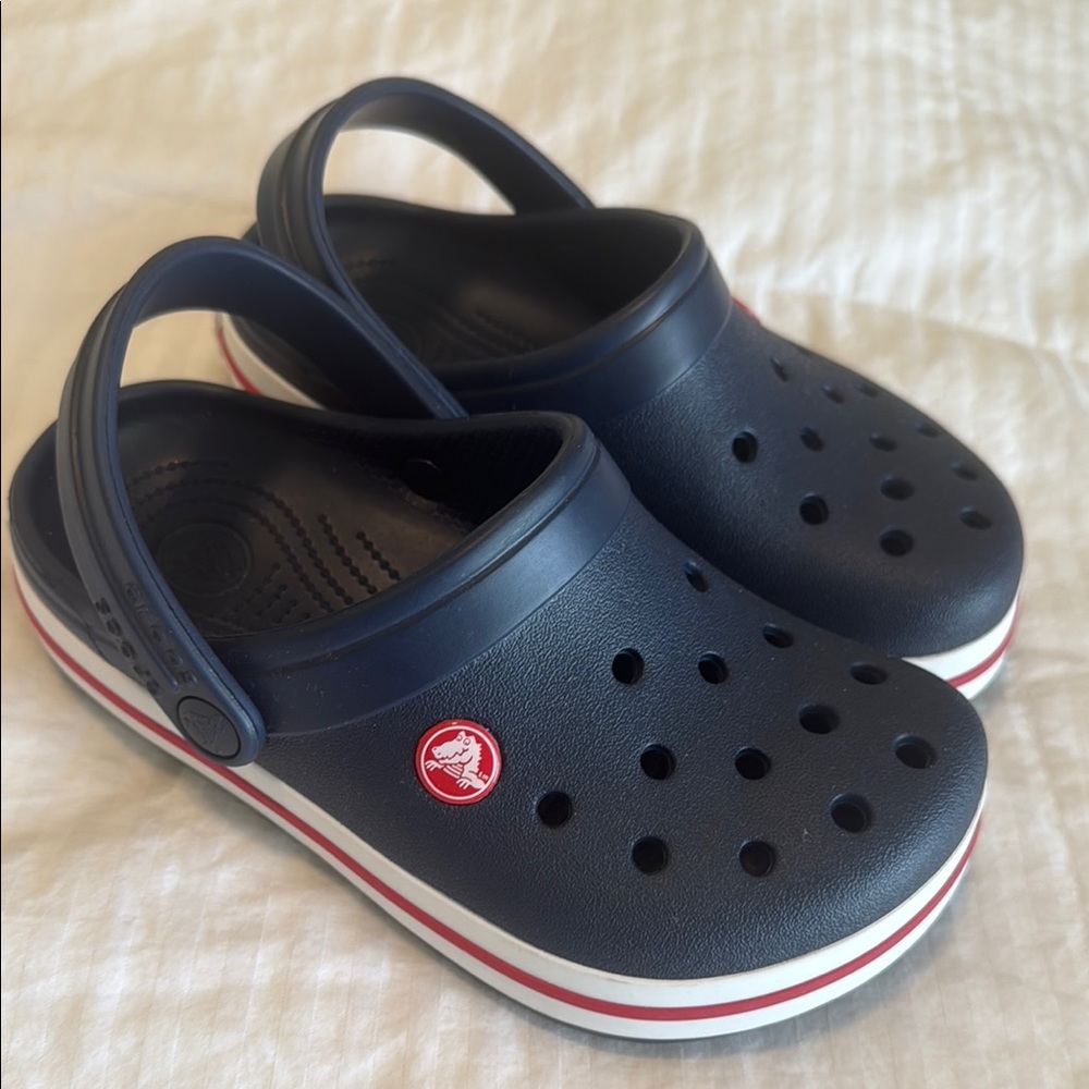 Kids Navy Blue Clogs